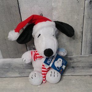 Peanuts Gang Charlie Brown CHRISTMAS MUSICAL SNOOPY 9" Plush STUFFED ANIMAL NEW